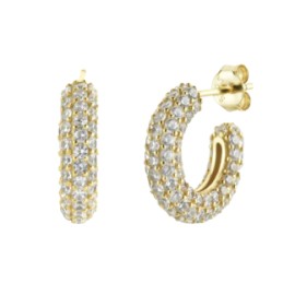Mini Zirconia Open Hoop
