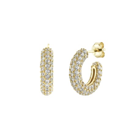 Mini Zirconia Open Hoop
