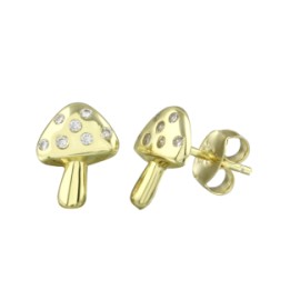 Mini Mushroom Earring