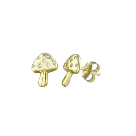 Mini Mushroom Earring