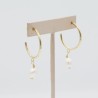 Pearl Drop Hoop