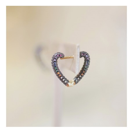 Multicolor Heart Hoop