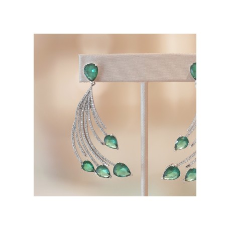Green Fin Earring