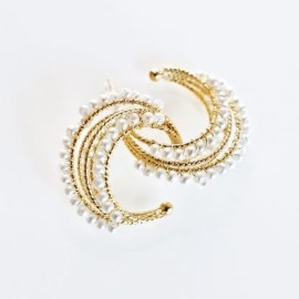 Multi Pearl Hoop